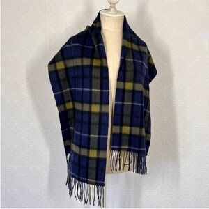 Nordstrom Cashmere Scarf in Blue and Black